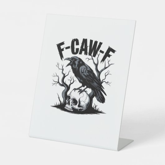 F Caw F エッセンシャル ミニマル クリーン デザイン 台座サイン (正面)