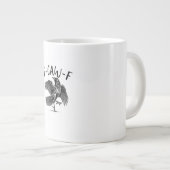 F-Caw-F カラスのユーモアあふれるハロウィンデザイン ジャンボコーヒーマグカップ (正面右)