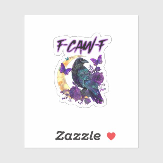 F-Caw-F カラスのユーモア ハロウィン シール (シート)