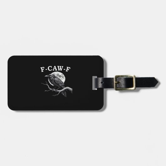 F-Caw-F カラスの面白グッズ F-Caw-F ギア おしゃれ ラゲッジタグ (正面横)