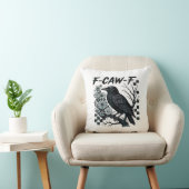 F-Caw-F カラスの鳥 レトロクラシック クッション (椅子)