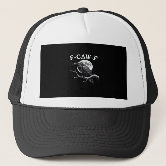 F-Caw-F カラス おもしろカラス F-Caw-F ギア クリエイティブなスタイル キャップ (正面)