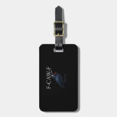 F-Caw-F カラス おもしろカラス F-Caw-F ギア クール ユニーク ラゲッジタグ (正面縦)
