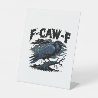 F-Caw-F カラス エッセンシャル レトロ クラシック 台座サイン