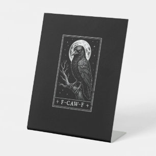F-Caw-F カラス カード 楽しいハロウィン ヴィンテージ 裏 台座サイン