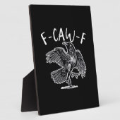 F-Caw-F カラス ゴシック ユーモア おもしろ フォトプラーク (側面)