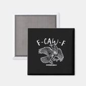 F-Caw-F カラス ゴシック ユーモア 冗談 マグネット (正面/裏面)