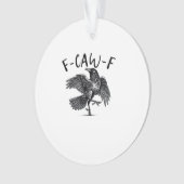 F Caw F カラス レトロ クラシックスタイル オーナメント (正面)
