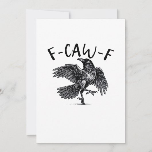 F Caw F カラス レトロ クラシックスタイル シーズンカード (正面)