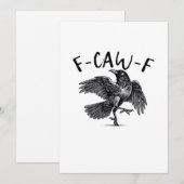 F Caw F カラス レトロ クラシックスタイル シーズンカード (正面/裏面)