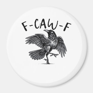 F Caw F カラス レトロ クラシックスタイル マグネット