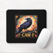 F-caw-f カラス 不気味 ハロウィン 紅葉 感謝祭 マウスパッド (マウス)