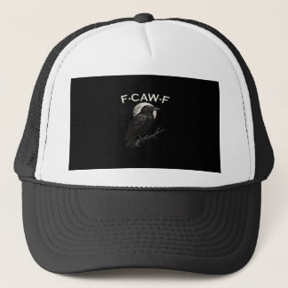 F-Caw-F カラス 楽しいカラス F-Caw-F ギア レトロ グラフィック キャップ