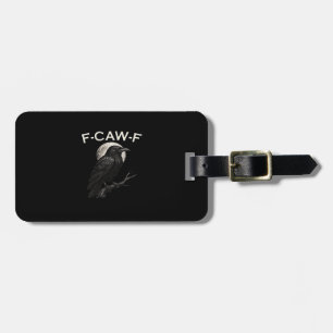 F-Caw-F カラス 楽しいカラス F-Caw-F ギア レトロ グラフィック ラゲッジタグ