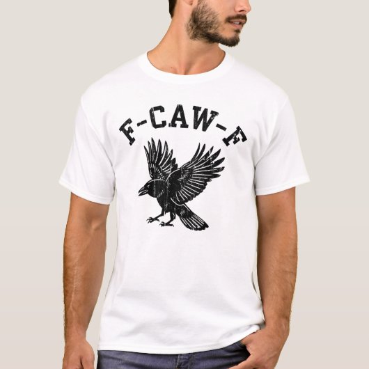 F CAW F カラス Tシャツ (正面)