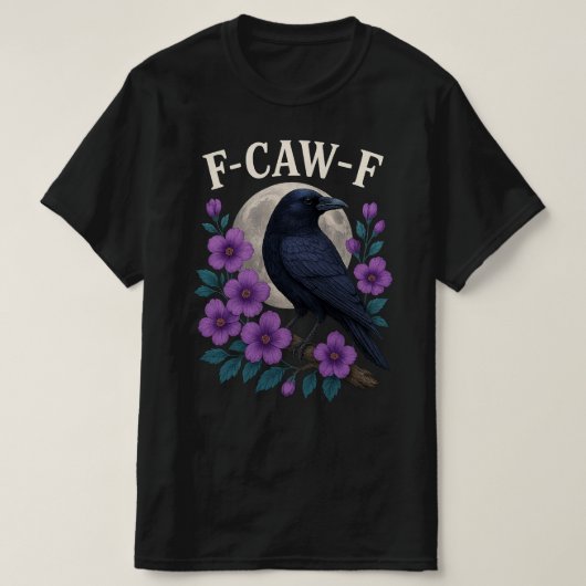 F CAW F カラス Tシャツ (デザイン正面)