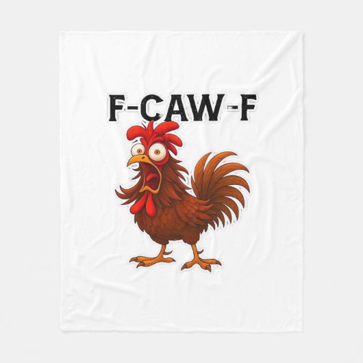 F-Caw-F クラシックチキン フリースブランケット (正面)