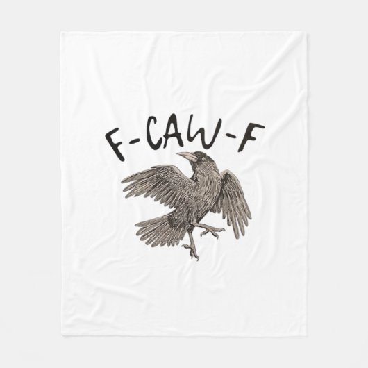 F-Caw-F クラシック エレガント カジュアル フリースブランケット (正面)