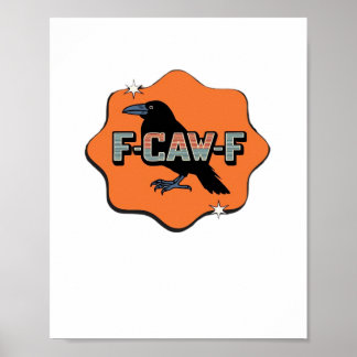 F Caw F クラシック トレンディ カジュアル スタイル ポスター