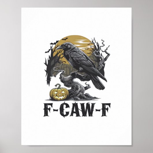F-Caw-F クラシック ミニマル デザイン ポスター (正面)