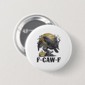 F-Caw-F クラシック ミニマル デザイン 缶バッジ (正面&裏面)