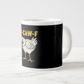 F-Caw-F クラシック レトロ クール チキン ジャンボコーヒーマグカップ (正面右)