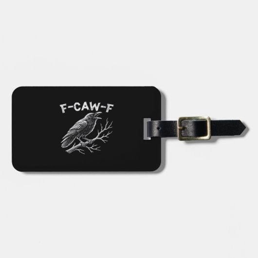 F-Caw-F クラシック レトロ スタイル ラゲッジタグ (正面横)