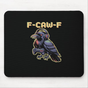 F-Caw-F ゲームプレイクロウ ヘッドホン - エッジーストリーム マウスパッド