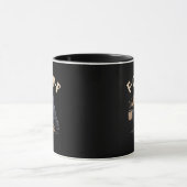 F Caw F コーヒーからす ゴシック レイヴン おもしろ ハロウィン マグカップ (中央)