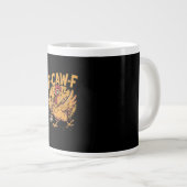 F-Caw-F コーヒー ニワトリ 鶏 面白い 鳥 F-Caw-F ジャンボコーヒーマグカップ (正面右)