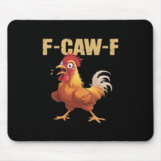 F-Caw-F ゴシック コーモリ おもしろい ユーモア マウスパッド (正面)