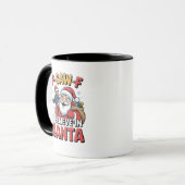 F-Caw-F サンタクロースを信じる おもしろクリスマスカラス マグカップ (正面左)