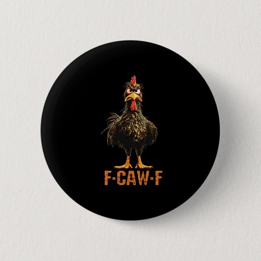 F-Caw-F シンプル&清潔 缶バッジ (正面)