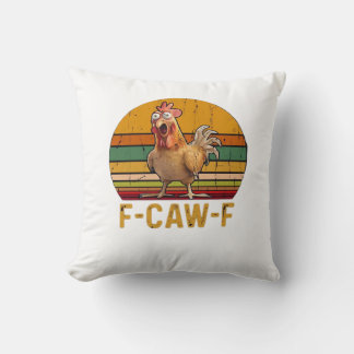 F-Caw-F ニワトリのユーモア エッセンシャル ミニマル クリーン クッション