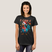 F-caw-f ニワトリの面白いコケコッコーおかしい鳥Fcawk クリスマス Tシャツ (正面フル)