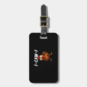 F-Caw-F ニワトリ おもしろ ニワトリ F-Caw-F ギア クール ユニーク ラゲッジタグ (正面縦)