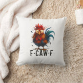 F-Caw-F ニワトリ おもしろ ミーム クッション (ブランケット)