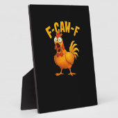F-Caw-F-ニワトリ エッセンシャル面白い引用 フォトプラーク (側面)