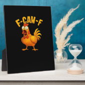 F-Caw-F-ニワトリ エッセンシャル面白い引用 フォトプラーク (側面)