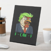 F-Caw-F ニワトリ エッセンシャル シンプル きれいめ 台座サイン (インサイチュ)