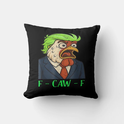 F-Caw-F ニワトリ エッセンシャル シンプル きれい クッション (正面)