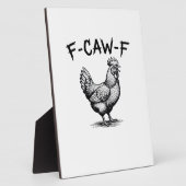 F-Caw-F ニワトリ エッセンシャル フォトプラーク (側面)