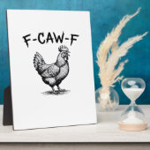 F-Caw-F ニワトリ エッセンシャル フォトプラーク (側面)