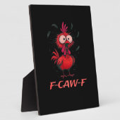 F-Caw-F-ニワトリ ボックス型 カジュアル フォトプラーク (側面)