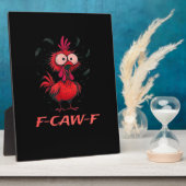 F-Caw-F-ニワトリ ボックス型 カジュアル フォトプラーク (側面)