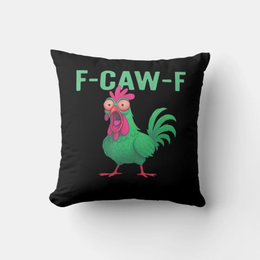 F-Caw-F ニワトリ ヴィンテージスタイル クッション (正面)