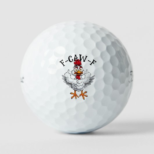 F Caw F ニワトリ Titleist - 面白い Pro V1 ゴルフボール (正面)