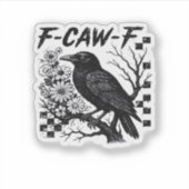 F-Caw-F ハロウィンの鳥 シール (正面)