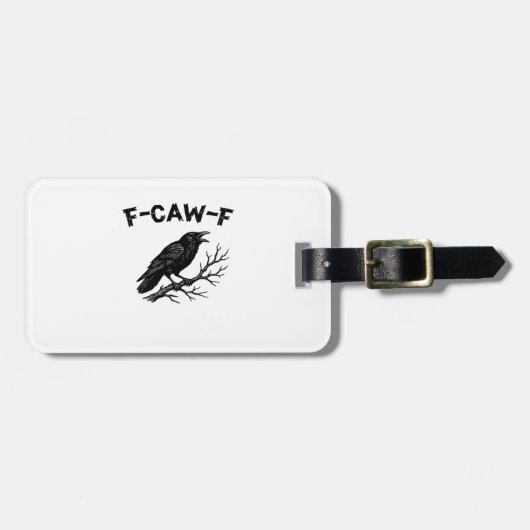F-Caw-F ミニマルシンプル ラゲッジタグ (正面横)