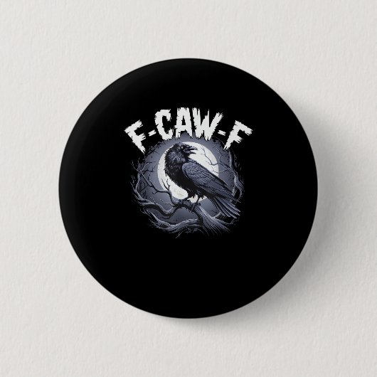F-Caw-F ミニマルシンプル 缶バッジ (正面)